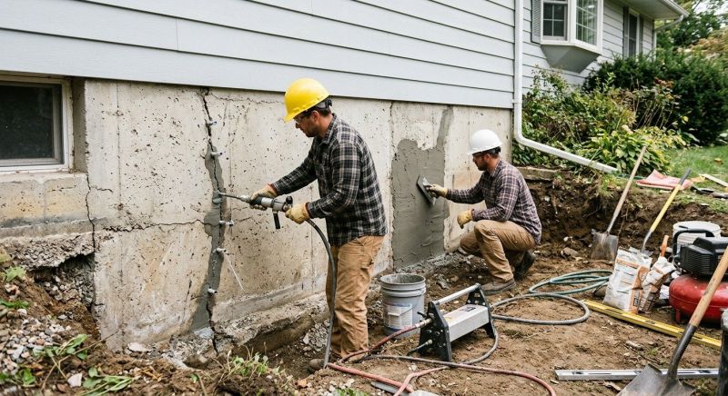Basement Foundation Repair in Apex, NC