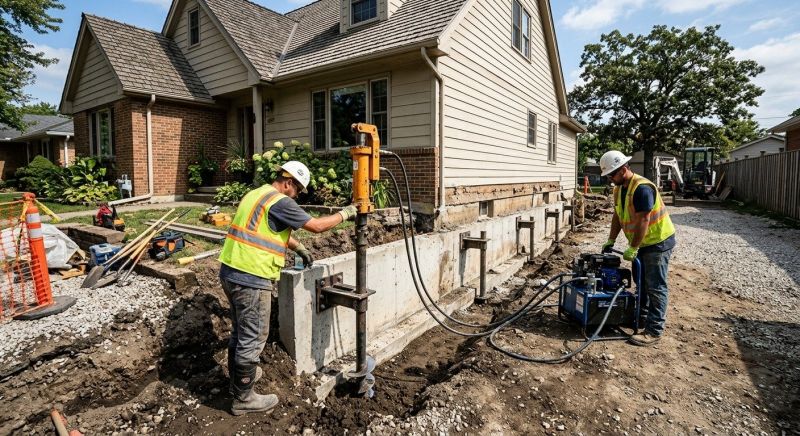 Basement Stabilization in Johnston County, NC