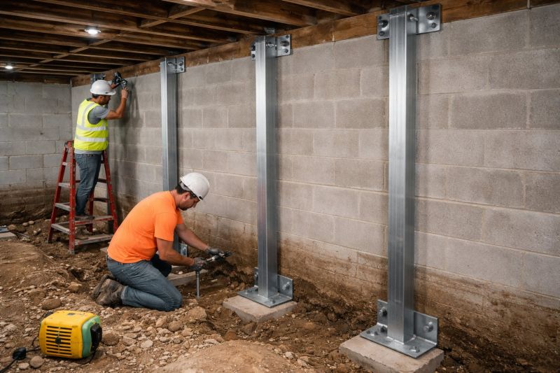 Basement Stabilization in Johnston County, NC