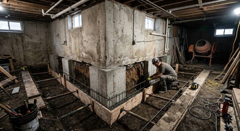 Basement Underpinning in Johnston County, NC