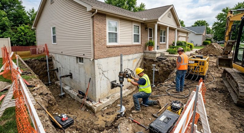 Building Foundation Repair in Angier, NC
