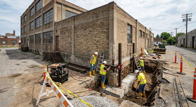 Commercial Foundation Repair in Johnston County, NC
