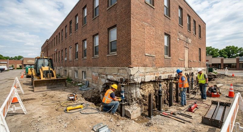 Commercial Foundation Repair in Johnston County, NC