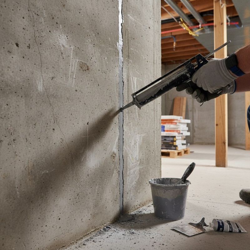 Cracked Basement Floor Repair in Johnston County, NC