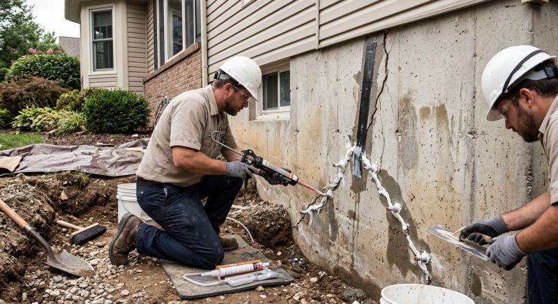 Cracked Foundation Repair in Benson, NC