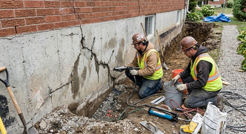 Cracked Foundation Repair in Wake Forest, NC