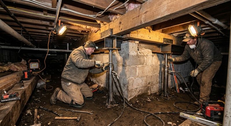 Crawlspace Foundation Repair in Apex, NC