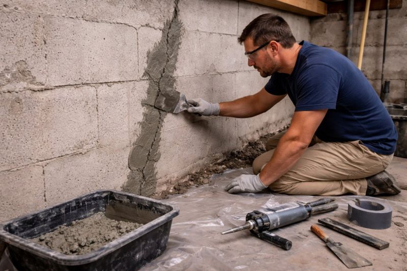 Foundation Crack Repair in Selma, NC