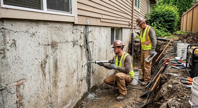 Foundation Crack Sealing in Johnston County, NC