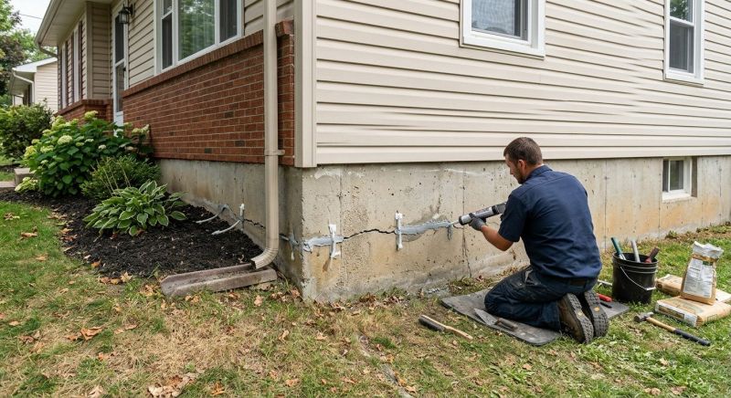 Foundation Cracks Repair in Johnston County, NC