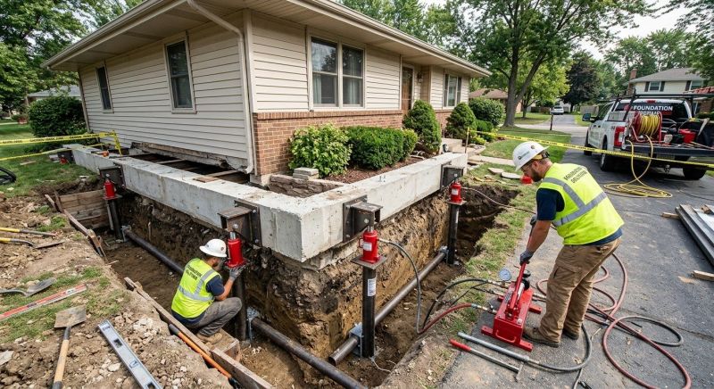 Foundation Jacking in Knightdale, NC
