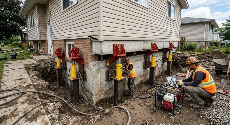 Foundation Lifting in Holly Springs, NC