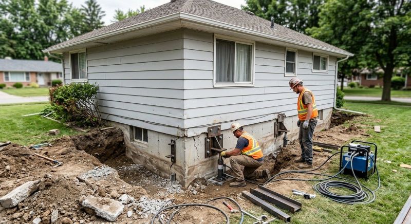 Foundation Pier Repair in Johnston County, NC