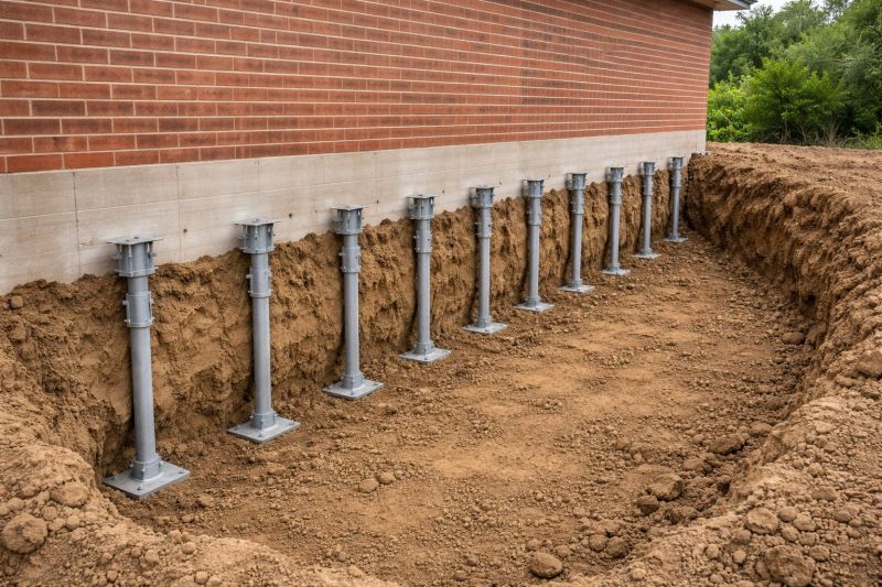 Helical Piers Installation in Johnston County, NC