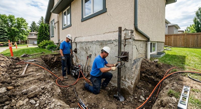 Helical Piers Installation in Johnston County, NC