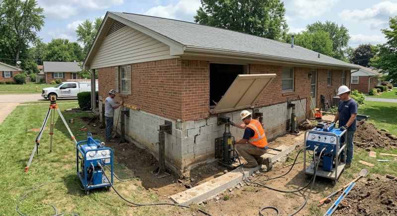 Home Foundation Leveling in Holly Springs, NC