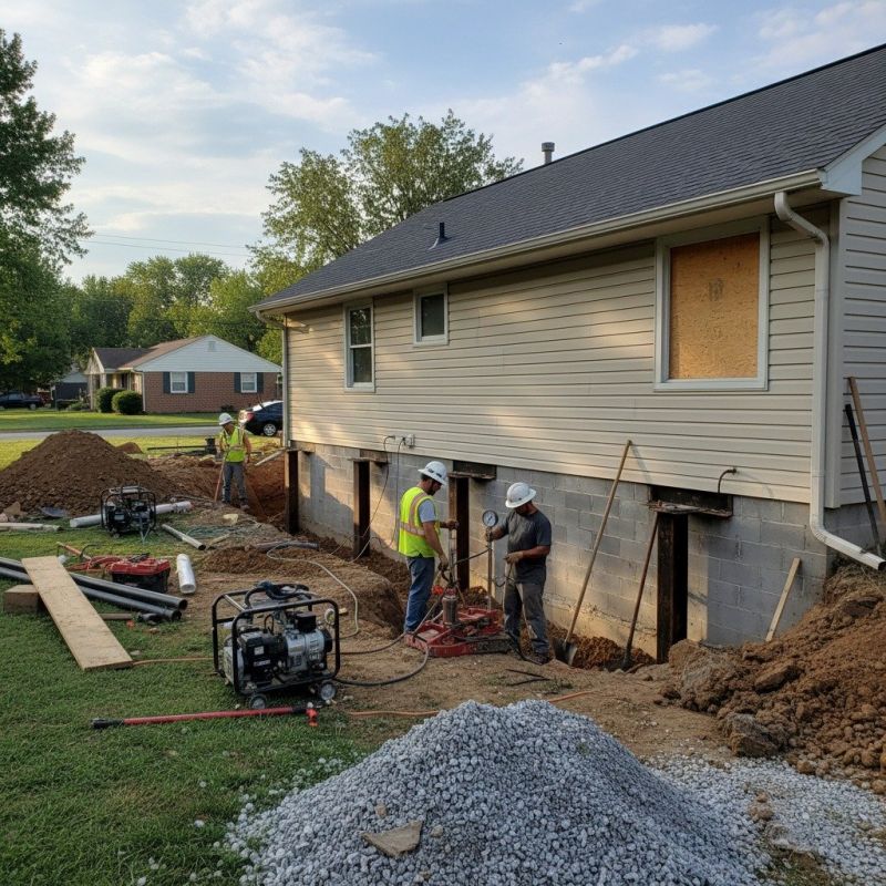 Home Foundation Repair in Johnston County, NC