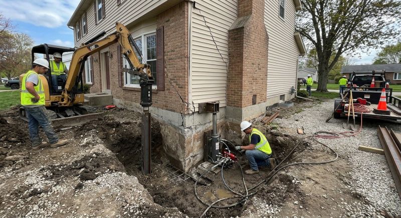 Sinking Foundation Repair in Angier, NC