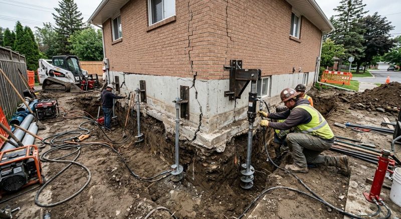 Sinking Foundation Repair in Fuquay Varina, NC