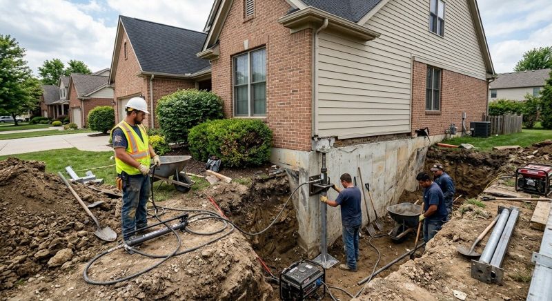 Sinking Foundation Repair in Wendell, NC