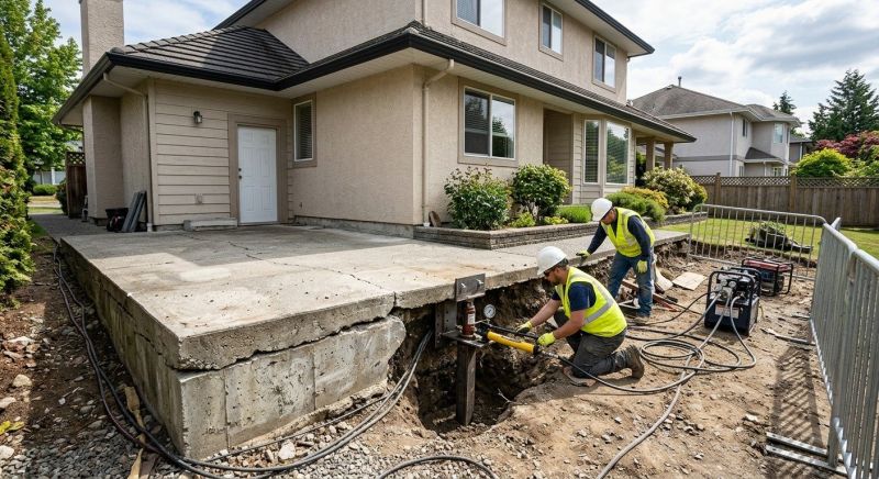 Slab Foundation Repair in Johnston County, NC