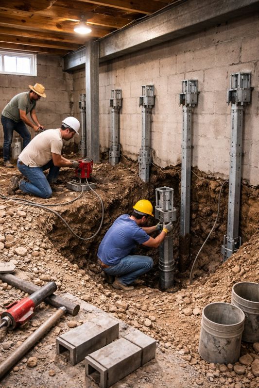 Structural Underpinning in Johnston County, NC
